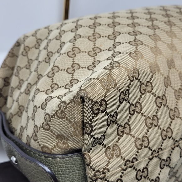 GUCCI Monogram Bamboo Tassel Shoulder Bag - Picture 11 of 14